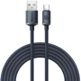 Кабель Baseus USB Cable to USB-C Crystal Shine Series 100W 2m Black (CAJY000501)