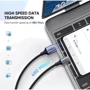 Кабель Ugreen Aluminum Braid USB Cable to USB-C 1m Black (60126): Довжина 1 м