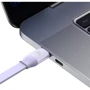 Кабель Baseus Cable USB-C to Micro USB/Lightning/Type-C Bright Mirror 2 Series 100W 1.1m Purple (CAMJ010205): Длина 1.1 м