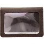 Мужская обложка для документов DNK Leather коричневая (DNK-mini-oknoH-colF): Формат кошелька Горизонтальный