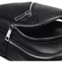 Чоловіча сумка-слінг Borsa Leather чорна (k16603-black): Тип ручки Плечовий ремінь, Без ручки