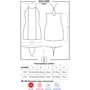Эротическое мини платье с бахрамой Obsessive 824-DRE-1, L/XL