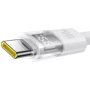 Кабель Baseus USB Cable to USB-C Display 2 Fast Charging Data 100W 1m White (P10382701211-00) фото 3