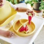 Секционная тарелка MinikOiOi Portions на присоске силиконовая Mellow Yellow (101050006): Количество предметов 1