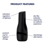 Мастурбатор Satisfyer Men Classic (Black), нежный материал, удобный корпус