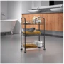 Этажерка Metaltex LUGANO LAVA 3 уровня 41x23x63 см черная (344503): Размеры, см 41х23х63