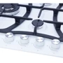 Варочная поверхность газовая Weilor GM W614 WH: Рабочая поверхность эмаль