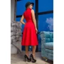 Платье FLFashion Амадеус УПА 2882 48 красное повседневное удлиненное миди: Состав Эластан, Полиэстер, Вискоза