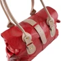 Женская сумка саквояж Laskara красная (LK-10250-red): Тип ручки С двумя ручками, Длинная ручка
