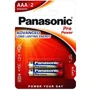 Panasonic AAA bat Alkaline 2шт Pro Power (LR03XEG/2BP)