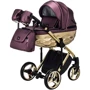 Коляска 2 в 1 Adamex Chantal Star Polar (Gold) кожа 100% Star 124 (624720): Тип коляски универсальная коляска (2-в-1)