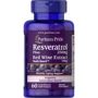 Puritan's Pride Resveratrol 250 mg Ресвератрол 60 гелевых капсул