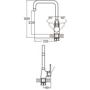 Смеситель для кухонной мойки Aquatica HL-4B230C