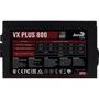 Блок питания Aerocool VX PLUS 800 RGB: Мощность, Ватт 800