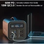 Зарядная станция FlashFish 1200W 297600mAh 1100Wh Portable Power Station: Размер, мм 192x303x192