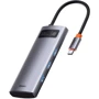 Адаптер Baseus Adapter USB-C to 3xUSB3.0+HDMI+USB-C Gray (CAHUB-CX0G) фото 4