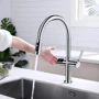 Смеситель для кухни Lefton Automatic Sensor & Pull-Down Kitchen Faucet with Temperature Display-KF2206 Chrome: Термостат Есть