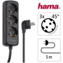 Мережевий фільтр Hama 3xТип F 3x1.5 мм кв 16A 5м чорний (00108843): Тип підключення фільтра Евровилка