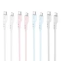 Кабель Hoco Cable USB-C to Lightning X97 Crystal 2.4A 20W 1m Light Pink: Тип USB-C - Lightning