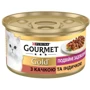 Влажный корм GOURMET Gold "Двойное удовольствие" для взрослых кошек кусочки в подливке с уткой и индейкой 24*85г: Тип Влажный корм