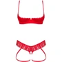Комплект Obsessive Ingridia 2-pcs crotchless set XS/S
