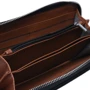 Мужской кошелек Borsa Leather черный (K11711-black): Формат кошелька Горизонтальный