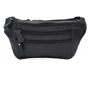 Чоловіча поясна сумка Borsa Leather чорна (K102-black)