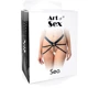 Сексуальные трусики с гальваническим жемчугом Art of Sex - SEA (XS-2XL, Серебристый/Белый)