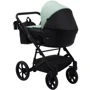 Коляска 2 в 1 Bair Kiwi кожа 100% BK-8/15 мятный - черный фото 7