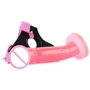 Страпон Climax Strap-on Ice Dong & Harness set, розовый