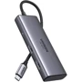 Адаптер Ugreen Adapter CM498 USB-C to 2xHDMI+2xUSB3.0+USB-C+PD 100W (15852) фото 3