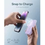 Внешний аккумулятор Baseus Power Bank 5000mAh Magnetic Wireless 20W Purple (P10022107513-00) фото 7