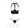 Комплект белья с открытой грудью Passion GENEVIA SET WITH OPEN BRA Black S/M