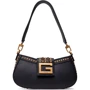 Женская сумка через плечо Guess Bling Top Zip Shoulder Bag черная (HWVB7984180-BLA)