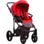 Детская коляска 2 в 1 Bebetto Magnum Lux 04 red black frame: Количество блоков 2