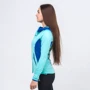 Спортивная толстовка Peak FW67022-BLU 42 голубая с капюшоном на молнии: Сезон Демисезон