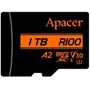 Карта памяти Apacer 1TB microSDXC Class 10 UHS-I U3 V30 + adapter (AP1TBMCSX10U8-R): Тип карты MicroSDXC