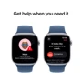 Apple Watch Series 10 46mm GPS Silver Aluminum Case with Denim Sport Band - M/L (MWWM3QH/A) UA фото 7