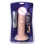 Вибратор на присоске с пультом Toyfa Realstick Nude
