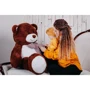 Мягкая игрушка Билли +сердце 150/50 см шоколад