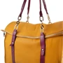 Женская дорожная сумка Laskara желтая (LK10240-yellow-purple): Застежка Молния