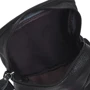Мужская сумка через плечо Borsa Leather черная (K11025-black): Стиль Повседневный (Casual)