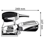 Шлифмашина вибро Bosch GSS 140 A (0601297085): Макс. частота вращения диска 12000 об/мин