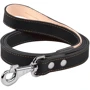 Поводок двойной Collar с прошивкой 20 мм 122 см черный (04741)