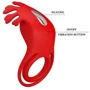 Віброкільце для члена Pretty Love Vibrant Penis Ring Ruben Red