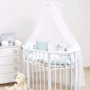 Постельный комплект 6 эл. Twins Dolce бампер подушки 4064-D-311, Forest mint, мятный