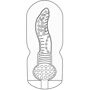 Мастурбатор с эффектом отсоса Fleshnash Missy Touch (белый), 15х6.7см