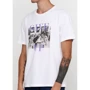 Футболка H&M 6303237 XL белая с принтом: Сезон Лето