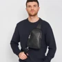 Мужская сумка-слинг Ricco Grande черная (K16003-black): Тип ручки Плечевой ремень, Без ручки