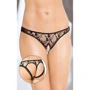 Трусики SoftLine Thongs 2457, S/M (чёрные)